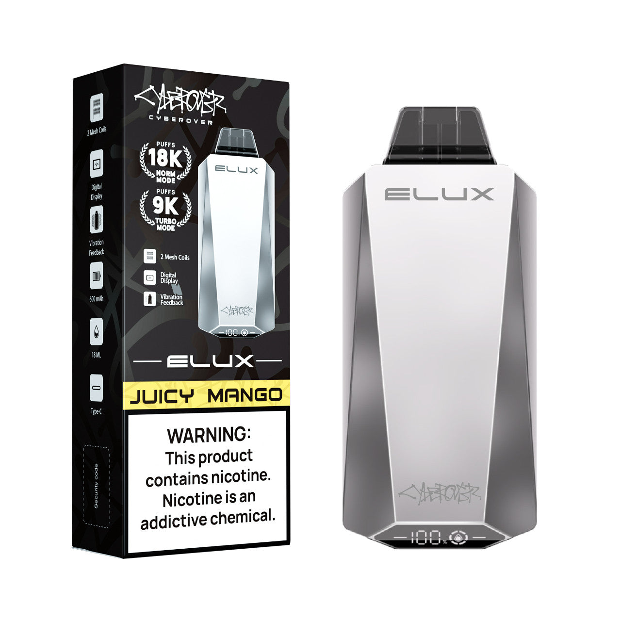 ELUX Cyberover 18,000 Puffs Desechable