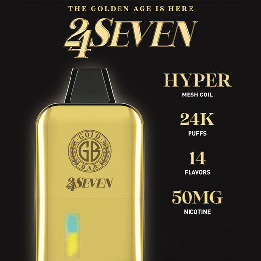 Gold Bar 24Seven 24K 24000 Puffs Desechable