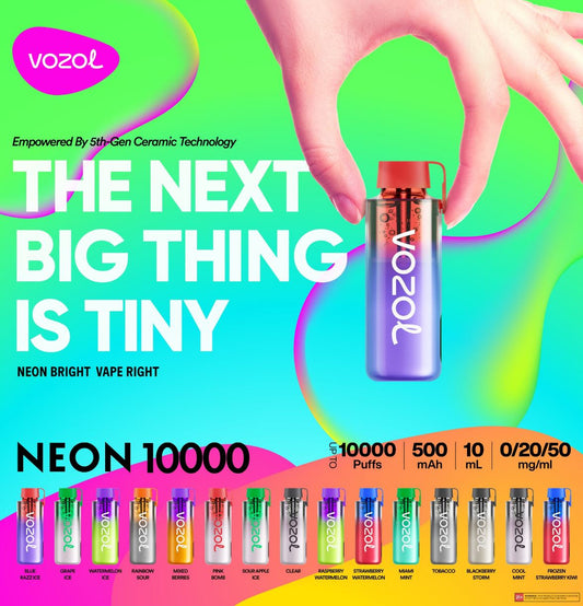 Vozol Neon 10,000 puffs Desechable